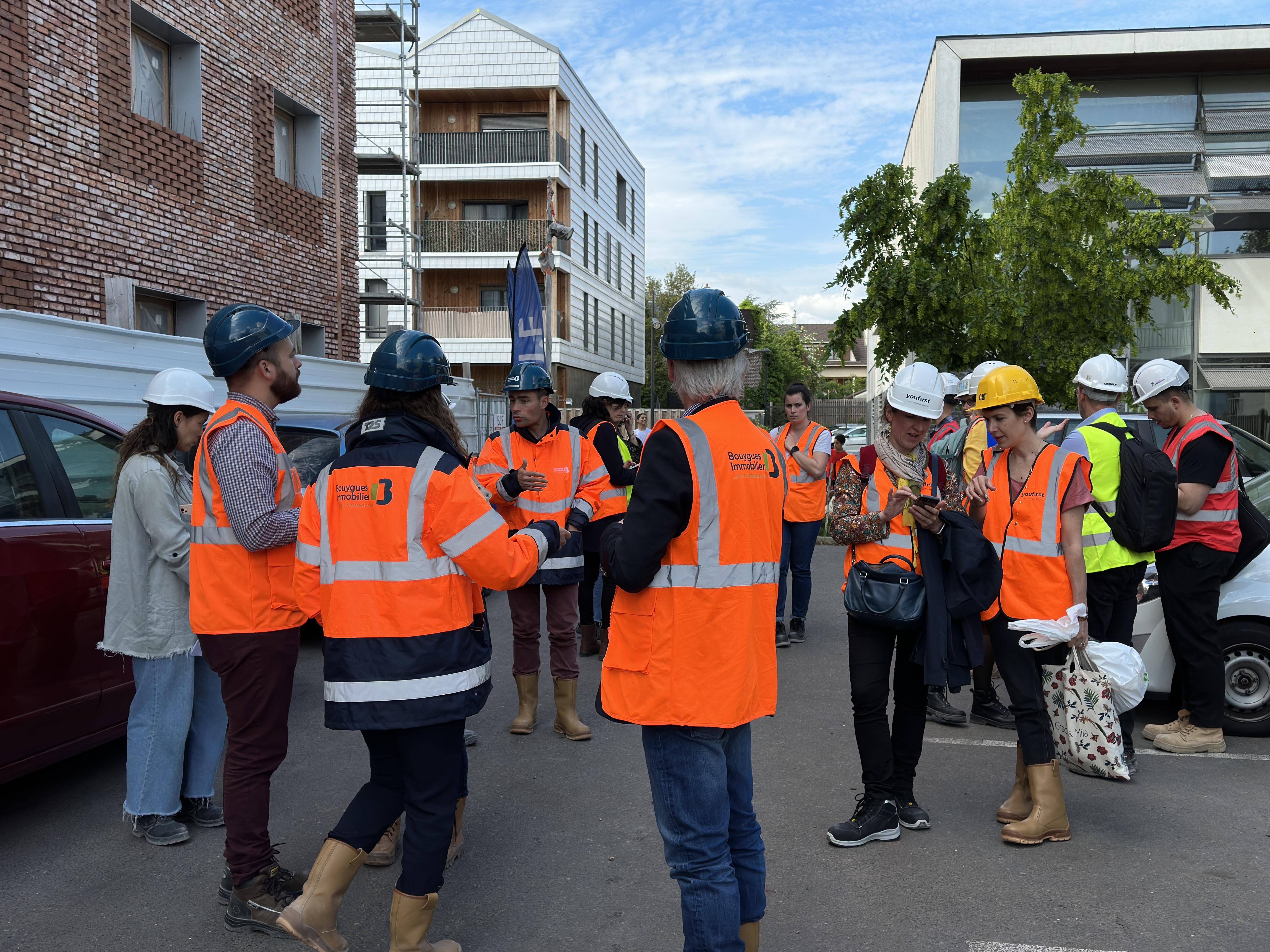 Visite chantier Opaline Green FabriK' avec les acteurs du projet (mai 2023)